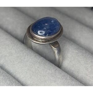 Blue Kyanite Sterling Silver Ring ~7.25 Artisan Handmade Gemstone Jewelry 925